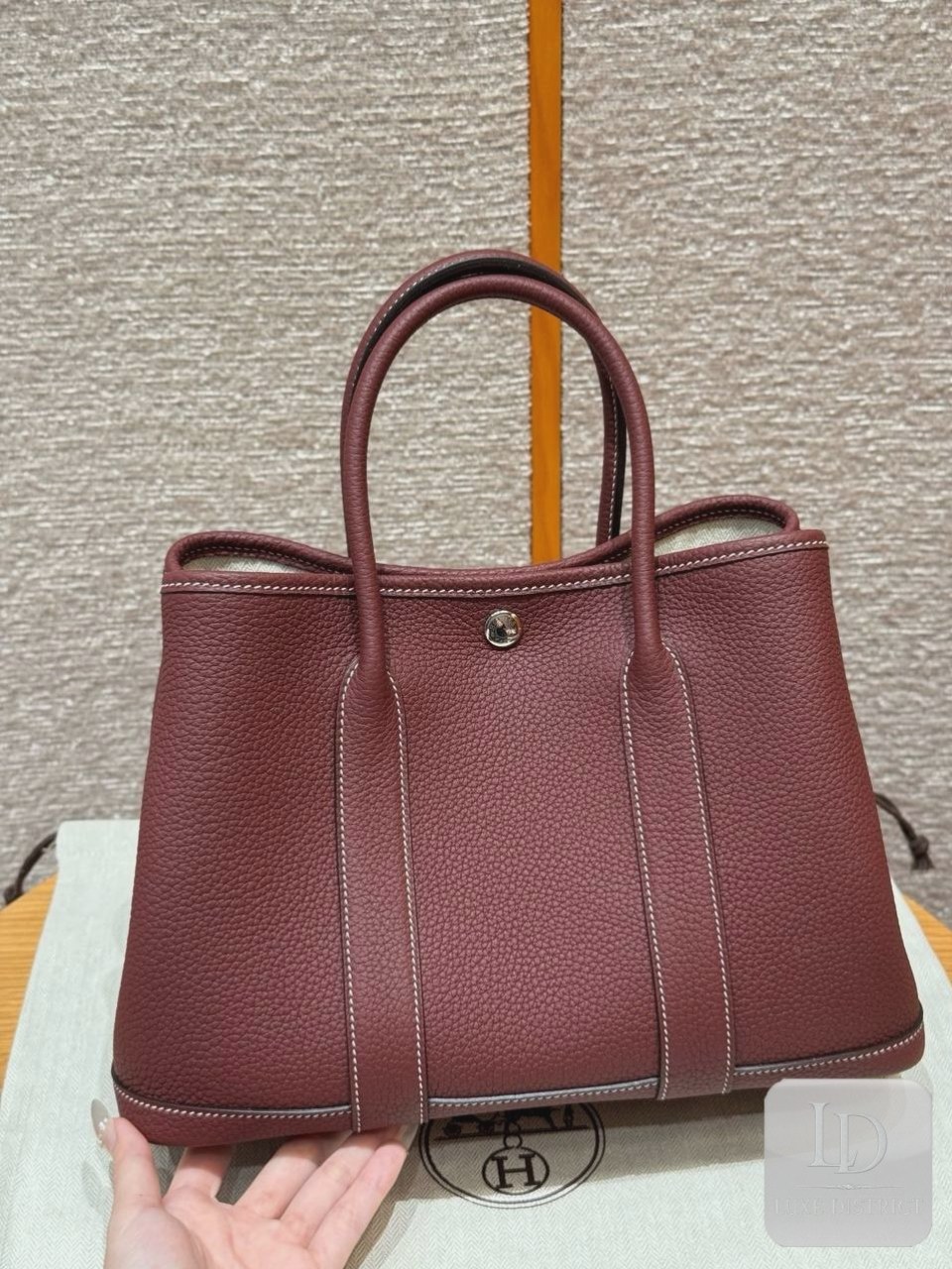 Hermès Garden Party 30 | Красный H лимитированная