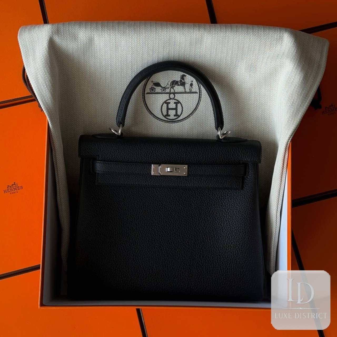 Hermès Kelly 25 | Нуар Классик | Того Наследие