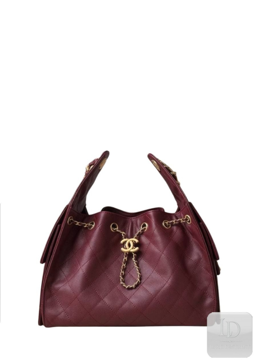 Chanel Hobo 25 | Икра Бургундское Наследие