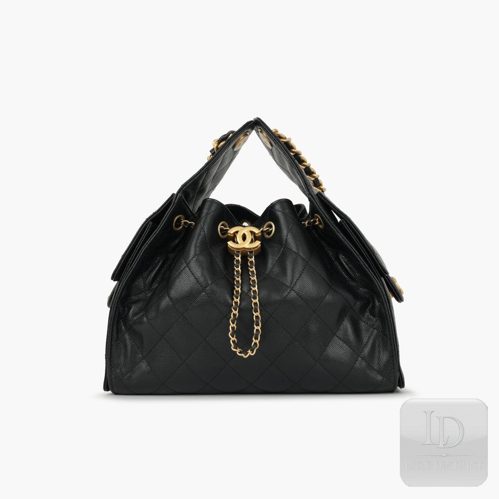 Chanel Hobo 25C | Классик Блэк Компакт
