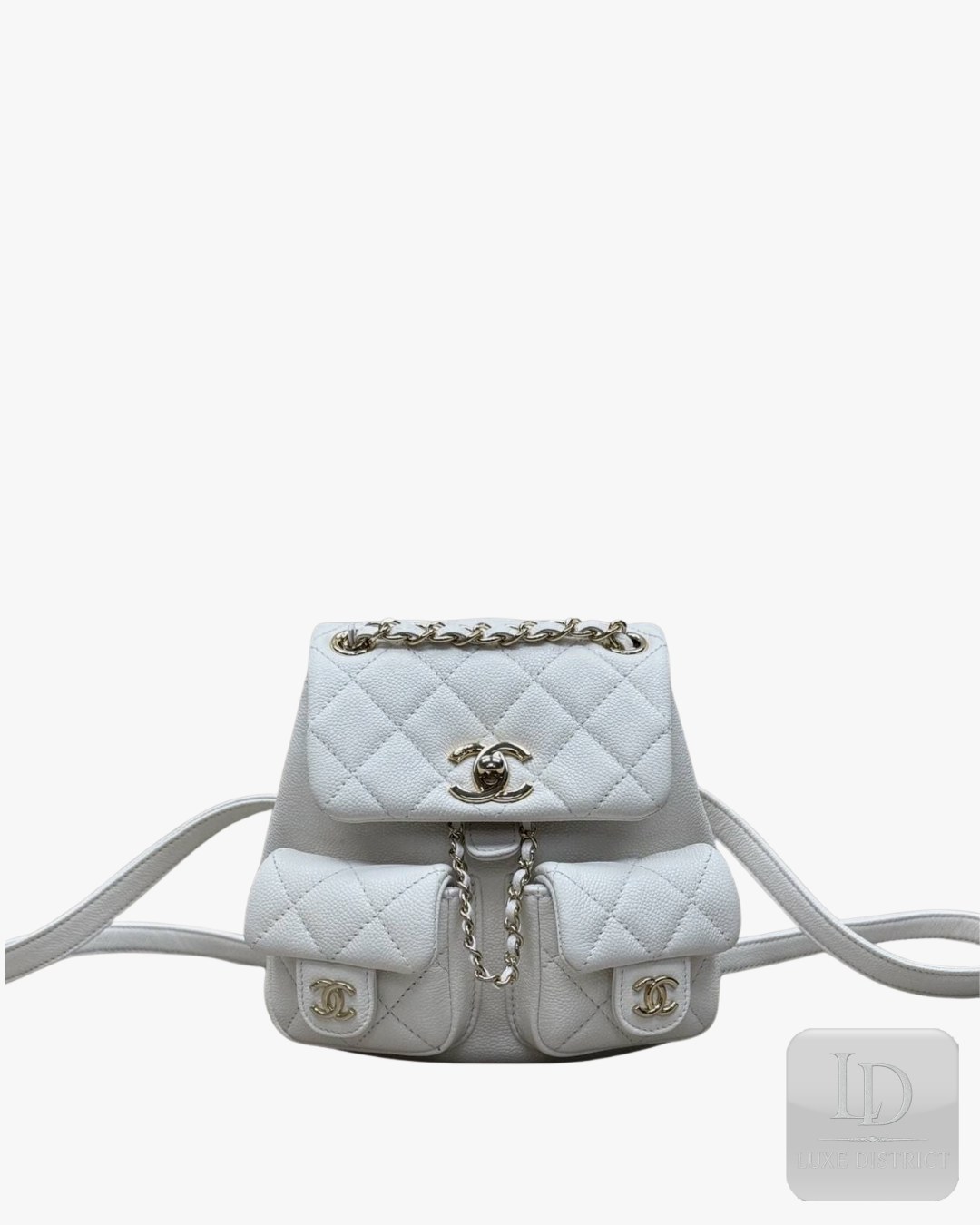 Chanel Mini Duma Backpack в белоснежном цвете